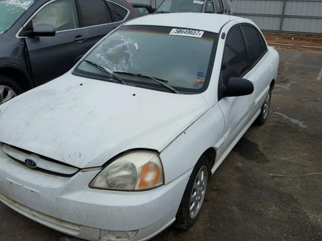 KNADC125946329951 - 2004 KIA RIO WHITE photo 1