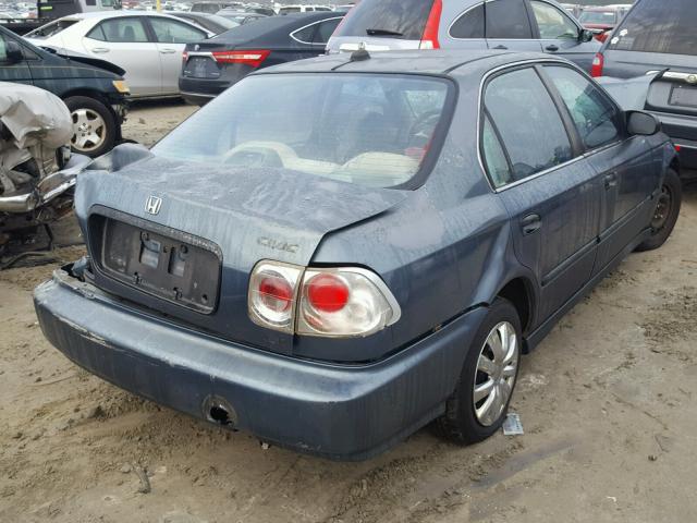 2HGEJ6576WH525694 - 1998 HONDA CIVIC LX TEAL photo 4