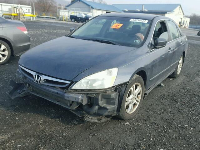 1HGCM56327A173430 - 2007 HONDA ACCORD SE BLUE photo 2