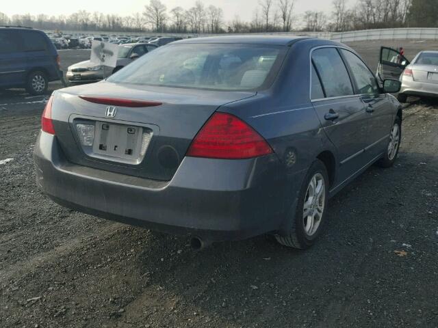 1HGCM56327A173430 - 2007 HONDA ACCORD SE BLUE photo 4