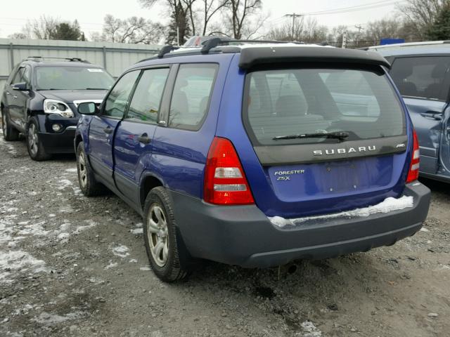 JF1SG63603H729246 - 2003 SUBARU FORESTER 2 BLUE photo 3