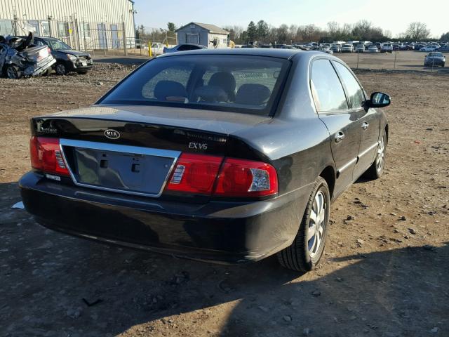 KNAGD128665442981 - 2006 KIA OPTIMA LX BLACK photo 4