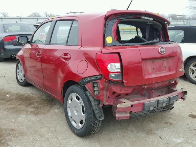 JTKKU4B41AJ054528 - 2010 TOYOTA SCION XD RED photo 3