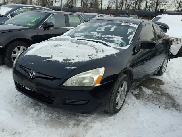 1HGCM71273A000152 - 2003 HONDA ACCORD LX BLACK photo 2