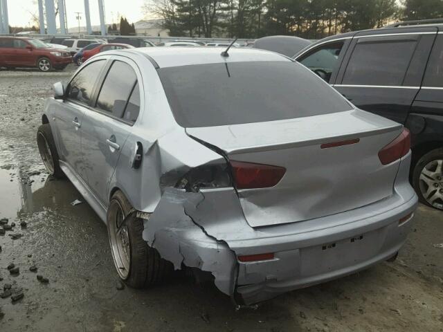 JA32U2FU2BU007710 - 2011 MITSUBISHI LANCER ES/ SILVER photo 3