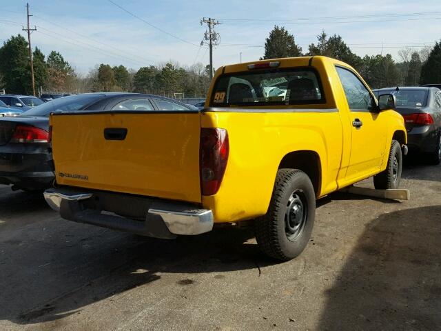 1GCCS149178194393 - 2007 CHEVROLET COLORADO YELLOW photo 4