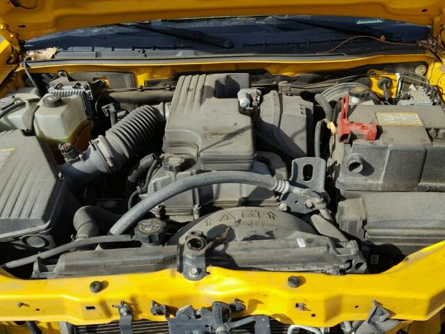 1GCCS149178194393 - 2007 CHEVROLET COLORADO YELLOW photo 7