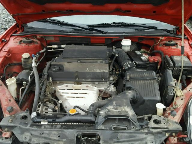 4A3AK24F66E050449 - 2006 MITSUBISHI ECLIPSE GS RED photo 7