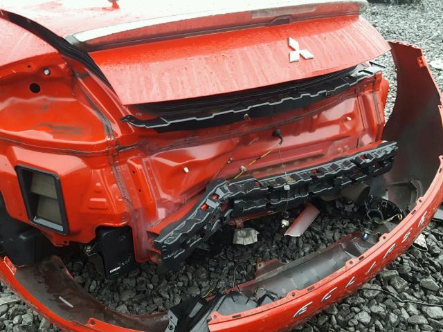 4A3AK24F66E050449 - 2006 MITSUBISHI ECLIPSE GS RED photo 9