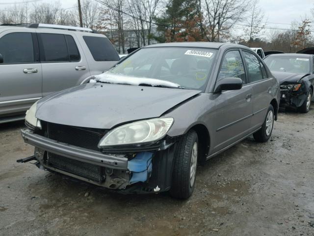 2HGES16475H612555 - 2005 HONDA CIVIC DX GRAY photo 2