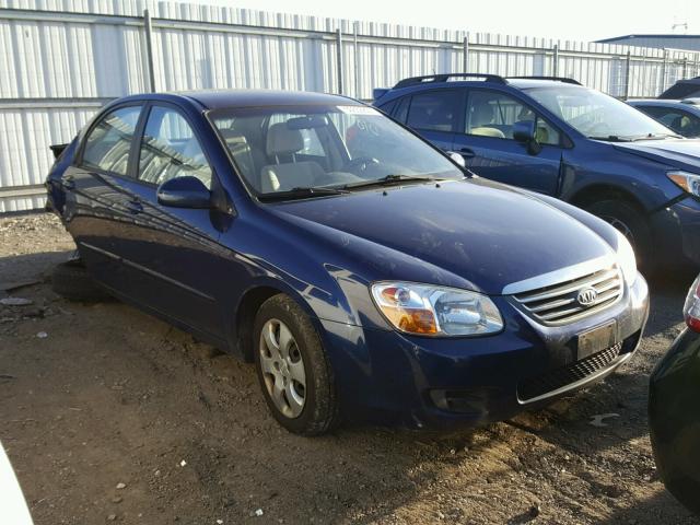 KNAFE122785517825 - 2008 KIA SPECTRA EX BLUE photo 1