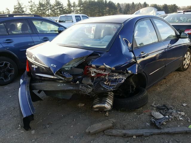 KNAFE122785517825 - 2008 KIA SPECTRA EX BLUE photo 4