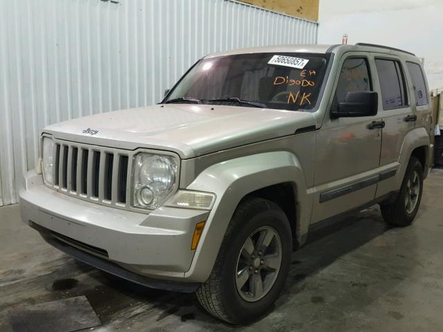 1J8GP28K38W286715 - 2008 JEEP LIBERTY SP RED photo 2