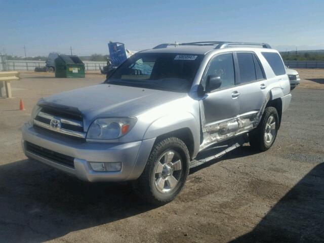 JTEBU14R150069973 - 2005 TOYOTA 4RUNNER SR SILVER photo 2