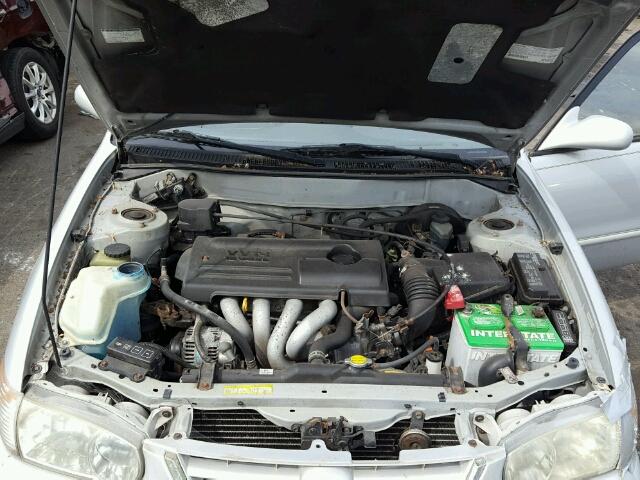 1NXBR12EX1Z538871 - 2001 TOYOTA COROLLA CE GRAY photo 7