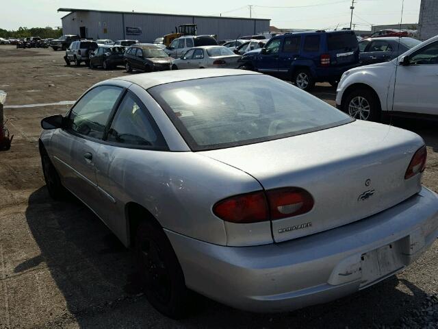 1G1JC1249Y7115791 - 2000 CHEVROLET CAVALIER GRAY photo 3