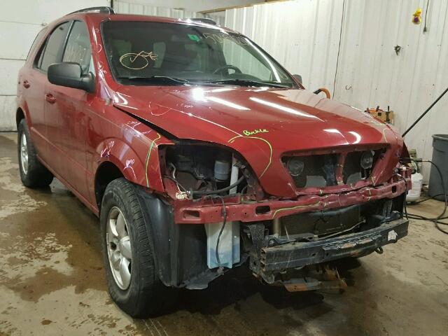 KNDJC735X85790188 - 2008 KIA SORENTO EX MAROON photo 1