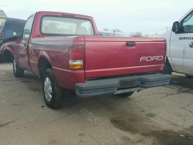 1FTCR10A6PUB60162 - 1993 FORD RANGER MAROON photo 3