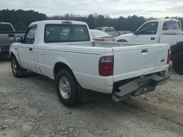 1FTYR10U71TA89891 - 2001 FORD RANGER WHITE photo 3