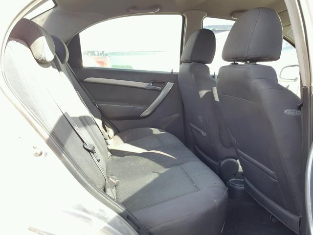 KL1TD56EX9B340802 - 2009 CHEVROLET AVEO LS SILVER photo 6