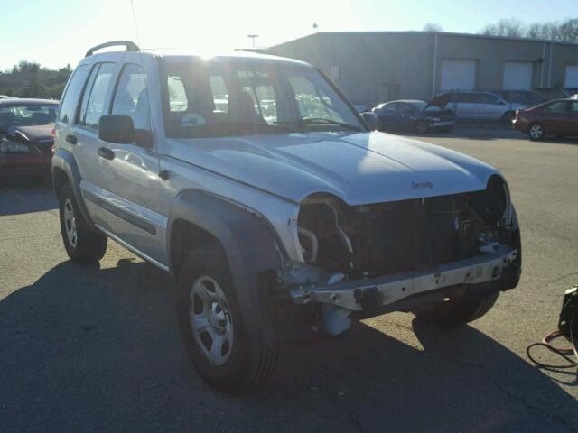 1J4GL48K14W107896 - 2004 JEEP LIBERTY SP SILVER photo 1