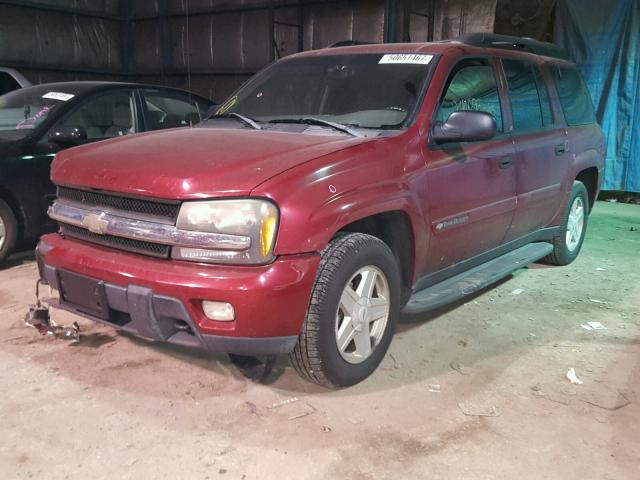 1GNET16SX36163288 - 2003 CHEVROLET TRAILBLAZE BURGUNDY photo 2