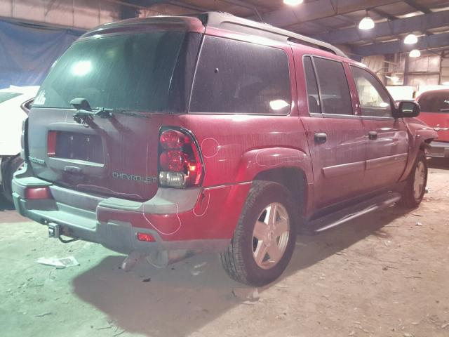 1GNET16SX36163288 - 2003 CHEVROLET TRAILBLAZE BURGUNDY photo 4