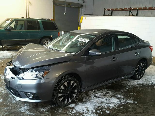 3N1AB7AP2GY257988 - 2016 NISSAN SENTRA S GRAY photo 2