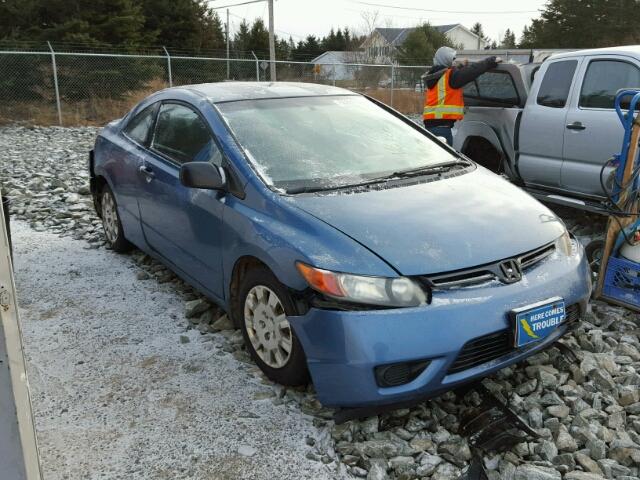 2HGFG113X6H008343 - 2006 HONDA CIVIC DX V BLUE photo 1