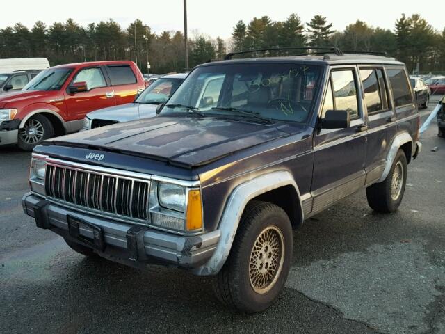 1J4FJ78S9TL150305 - 1996 JEEP CHEROKEE C BLUE photo 2