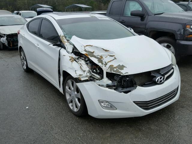 5NPDH4AE3BH042597 - 2011 HYUNDAI ELANTRA GL WHITE photo 1