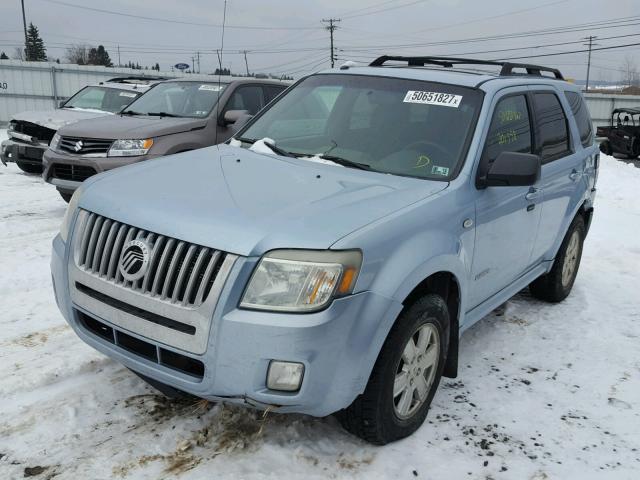 4M2CU91118KJ26472 - 2008 MERCURY MARINER BLUE photo 2