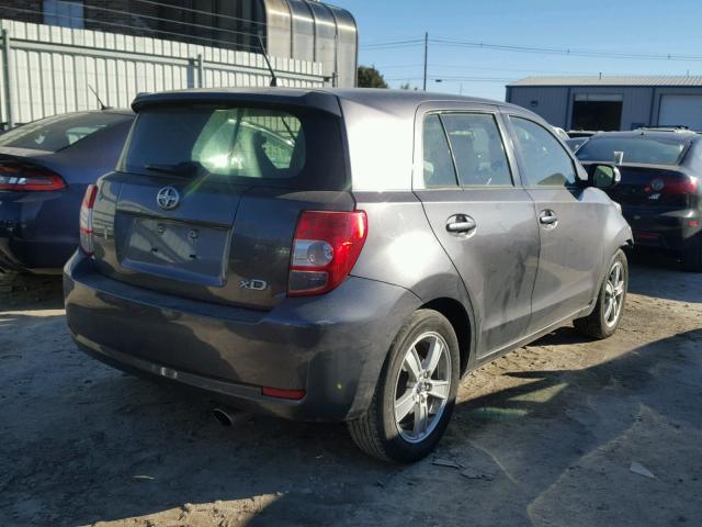 JTKKUPB46D1037682 - 2013 TOYOTA SCION XD GRAY photo 4