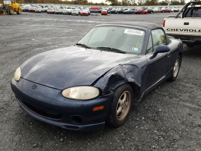 JM1NB353XY0150066 - 2000 MAZDA MX-5 MIATA BLUE photo 2