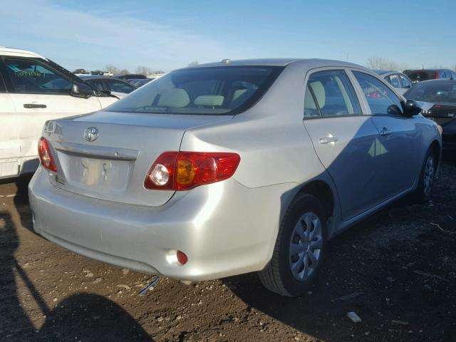 2T1BU4EE0AC353984 - 2010 TOYOTA COROLLA BA SILVER photo 4