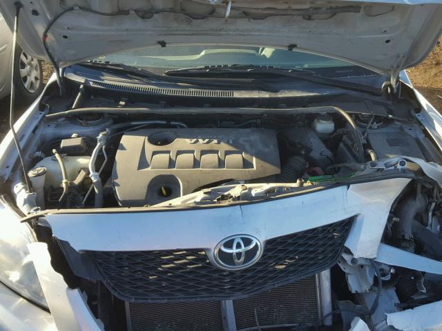 2T1BU4EE0AC353984 - 2010 TOYOTA COROLLA BA SILVER photo 7