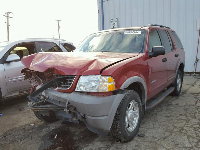 1FMZU72E32UA25222 - 2002 FORD EXPLORER X BURGUNDY photo 2