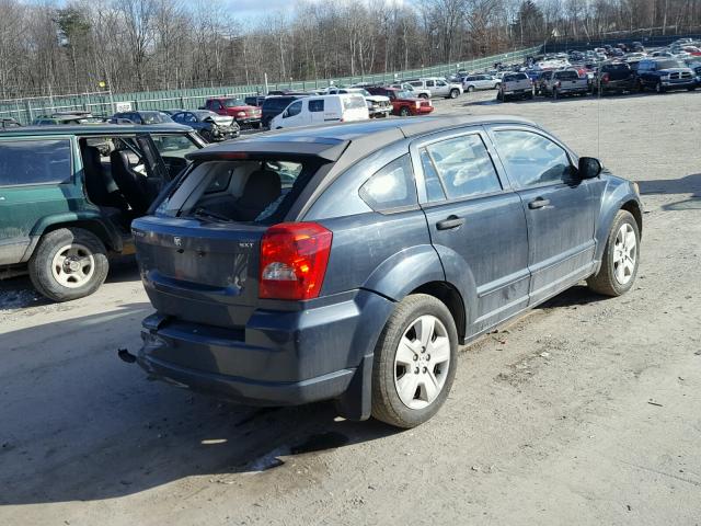 1B3HB48B87D408289 - 2007 DODGE CALIBER SX BLUE photo 4