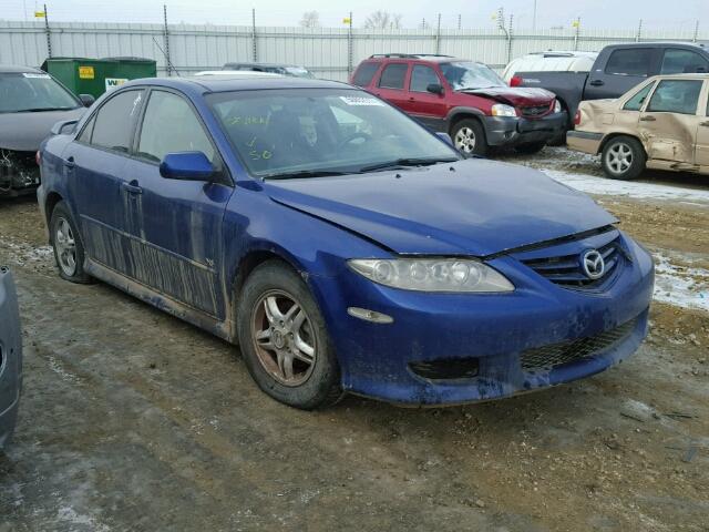 1YVHP81D055M13054 - 2005 MAZDA 6 S BLUE photo 1