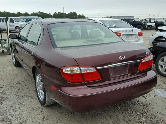 JNKCA31A4YT101747 - 2000 INFINITI I30 MAROON photo 3