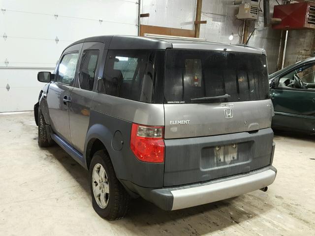 5J6YH28615L017972 - 2005 HONDA ELEMENT EX GRAY photo 3