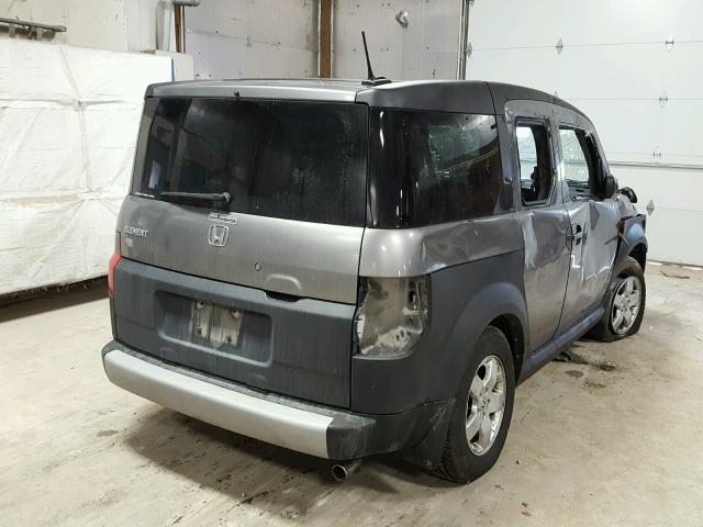 5J6YH28615L017972 - 2005 HONDA ELEMENT EX GRAY photo 4