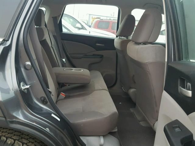 2HKRM4H32EH636205 - 2014 HONDA CR-V LX GRAY photo 6