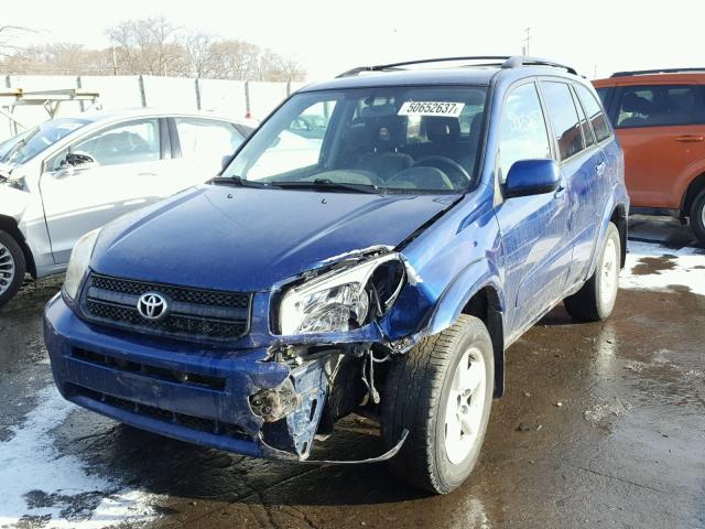 JTEHD20V846011065 - 2004 TOYOTA RAV4 BLUE photo 2