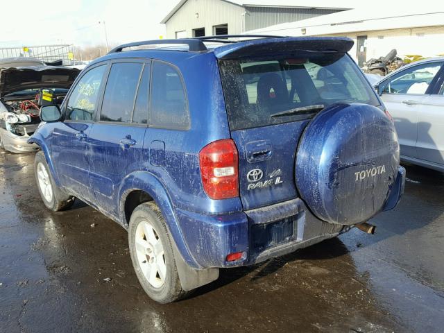 JTEHD20V846011065 - 2004 TOYOTA RAV4 BLUE photo 3