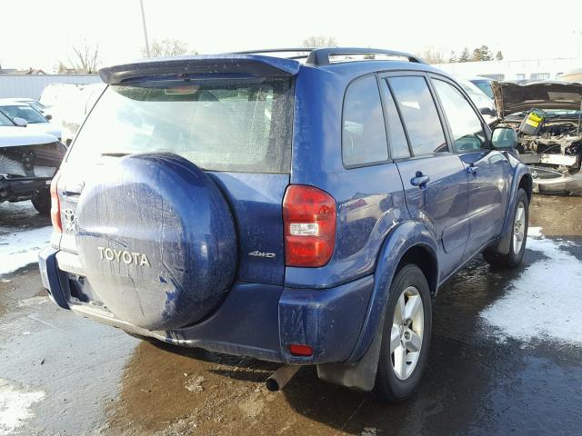 JTEHD20V846011065 - 2004 TOYOTA RAV4 BLUE photo 4