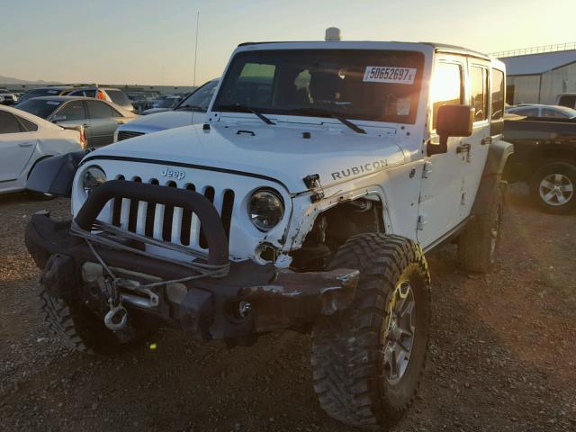 1C4BJWFG6FL536701 - 2015 JEEP WRANGLER U WHITE photo 2