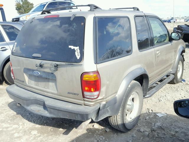 1FMYU70E2YUA55299 - 2000 FORD EXPLORER S GOLD photo 4