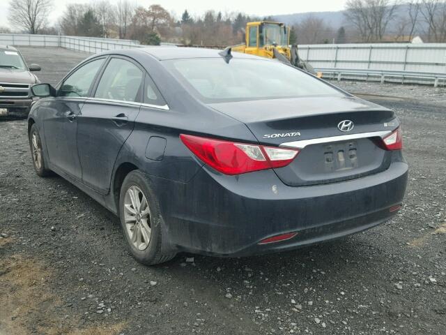 5NPEB4AC6BH173804 - 2011 HYUNDAI SONATA GLS BLACK photo 3