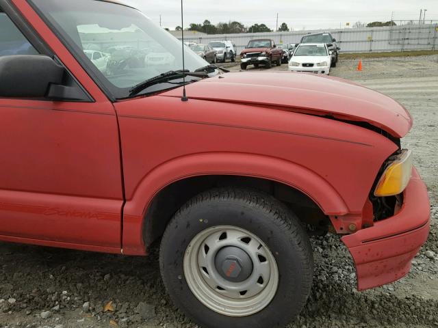 1GTCS1442R8520645 - 1994 GMC SONOMA RED photo 10